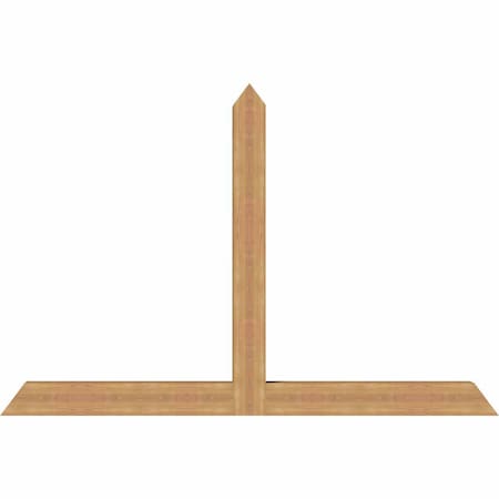 Ekena Millwork Portland Timber Gable Bracket, Western Red Cedar, 84"W x 56"H x 5 1/2"D x 5 1/2"F, 16/12 Pitch GBW084X56X0606POR00SWR